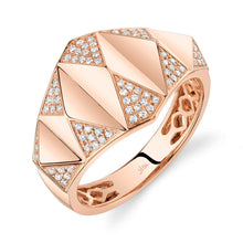 Shy Creation 0.20Ct Diamond Pyramid Geo Cut Ring SC55026845