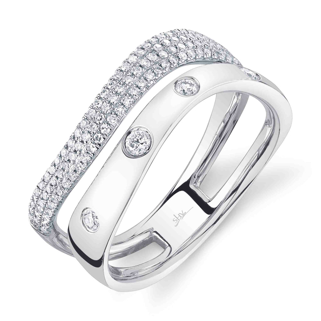 0.34CT DIAMOND PAVE RING