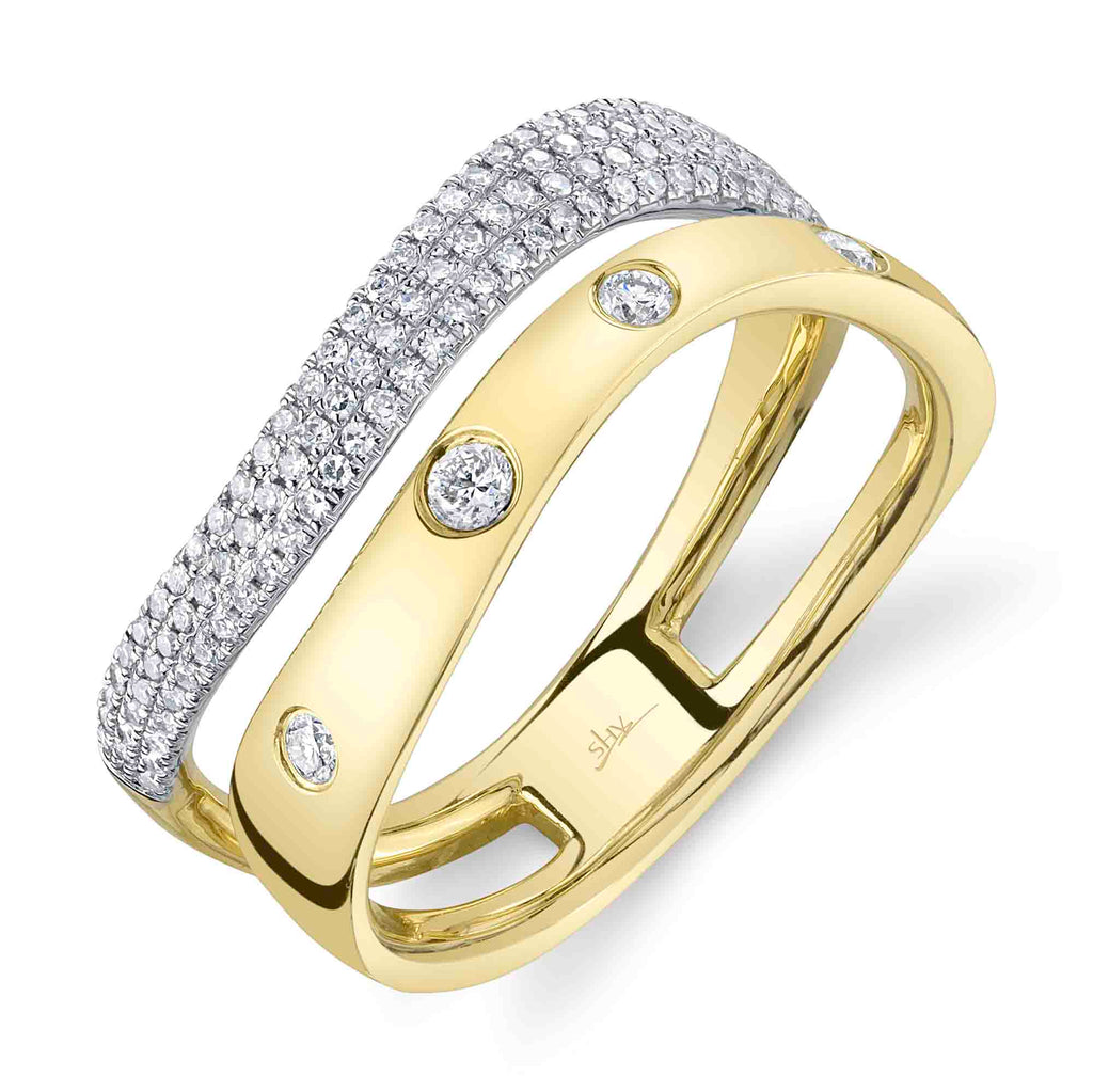 0.34CT DIAMOND PAVE RING