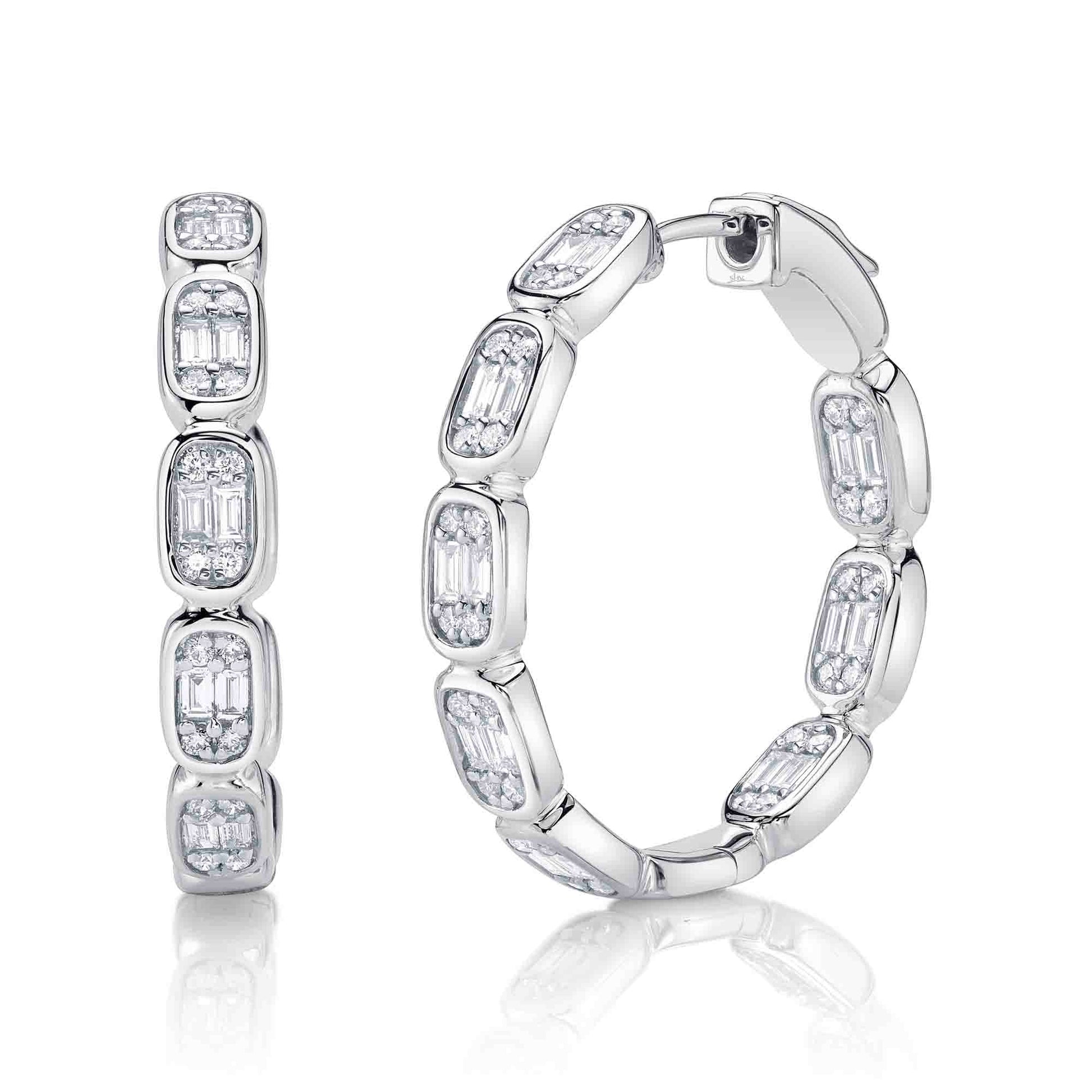 shy-creation-0-90ct-diamond-baguette-hoop-earring-sc55027002d1-00