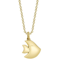 Shy Creation 0.05Ct Diamond & 0.02Ct Blue Sapphire Fish Necklace SC55027418RD