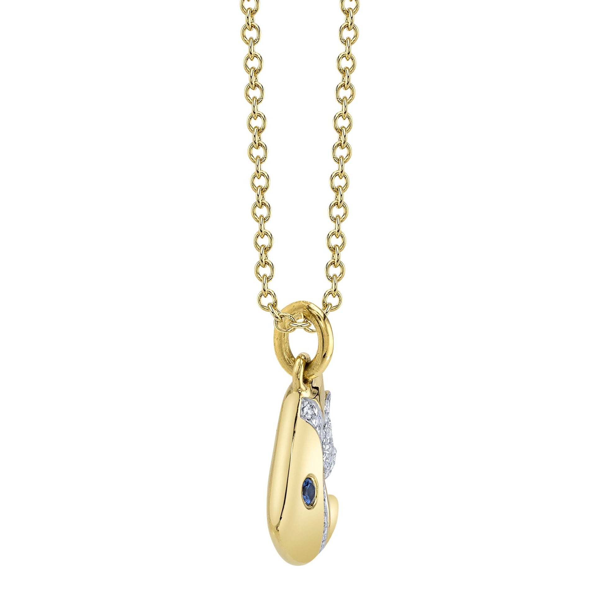 shy-creation-0-05ct-diamond-0-02ct-blue-sapphire-fish-necklace-sc55027418rd
