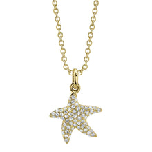 Shy Creation 0.15Ct Diamond Starfish Necklace SC55027421
