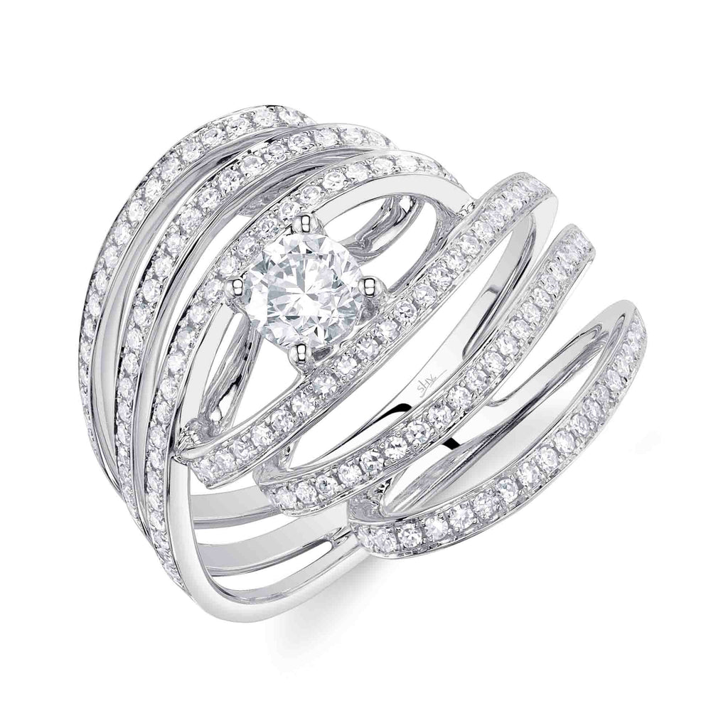 0.40CT-CTR(ROUND) 0.43CT-SIDE DIAMOND RING