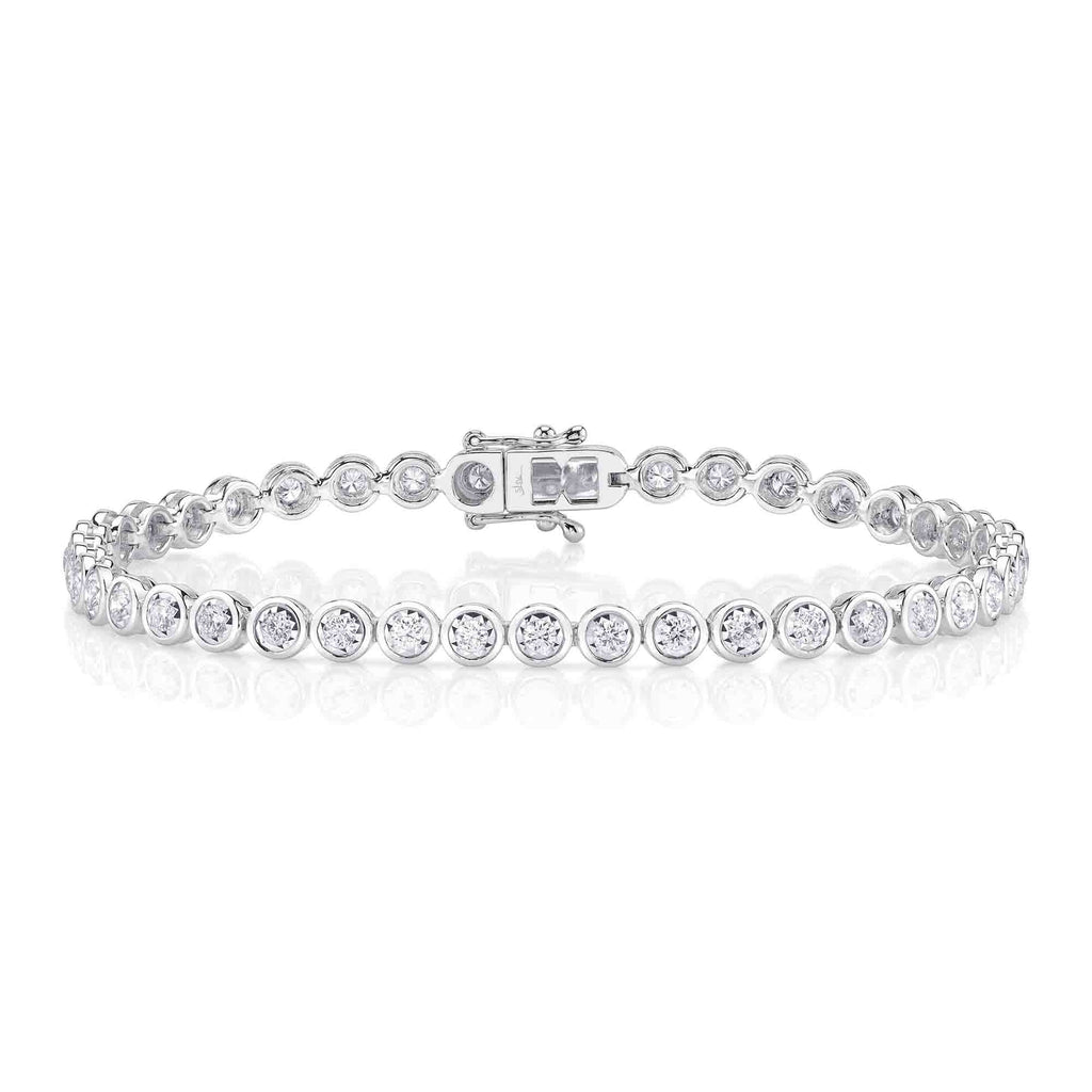 1.50CT DIAMOND BEZEL STELLA TENNIS BRACELET