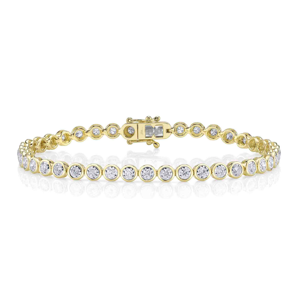 1.50CT DIAMOND BEZEL STELLA TENNIS BRACELET