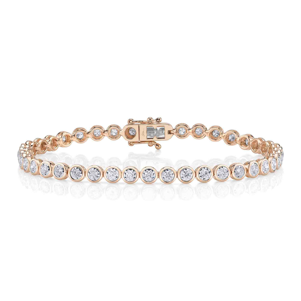 1.50CT DIAMOND BEZEL STELLA TENNIS BRACELET