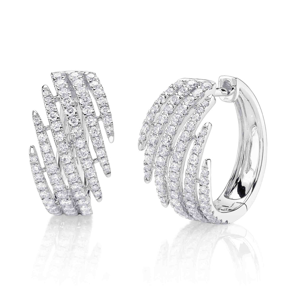 1.18CT DIAMOND HOOP EARRING