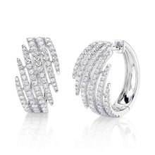 1.18CT DIAMOND HOOP EARRING