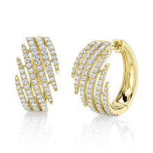 1.18CT DIAMOND HOOP EARRING