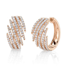 1.18CT DIAMOND HOOP EARRING