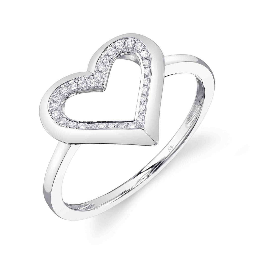 Shy Creation 0.07Ct Diamond Heart Ring SC55027787