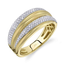 0.33CT DIAMOND PAVE MATTE RING