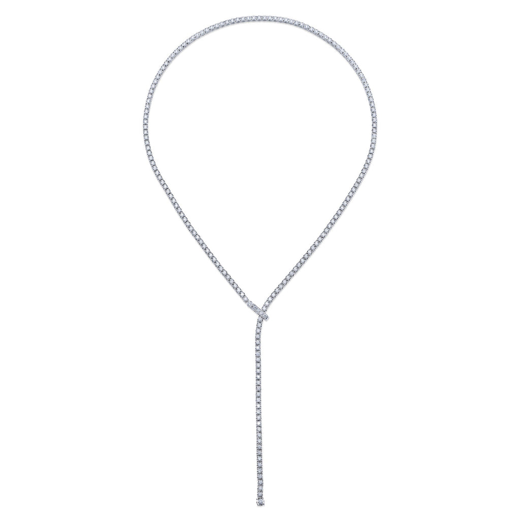 9.17CT DIAMOND TENNIS NECKLACE