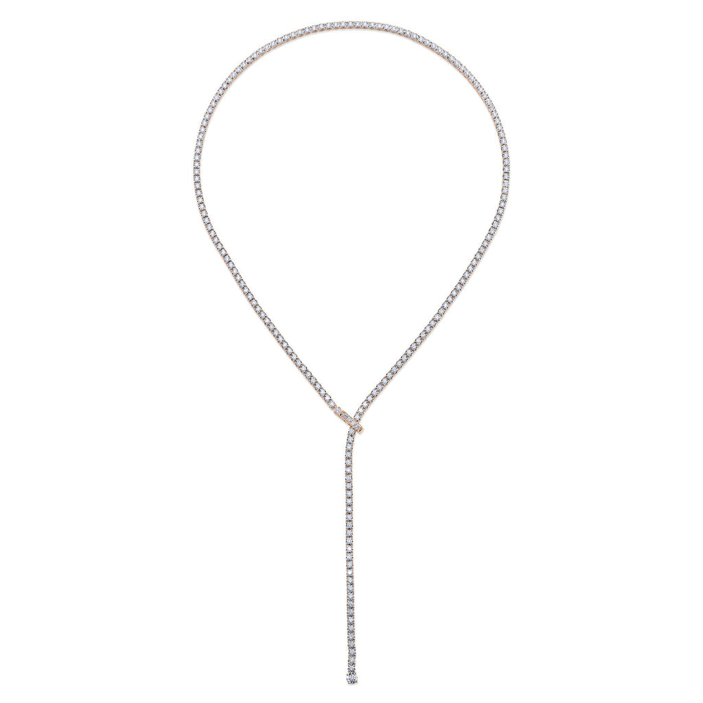 9.17CT DIAMOND TENNIS NECKLACE
