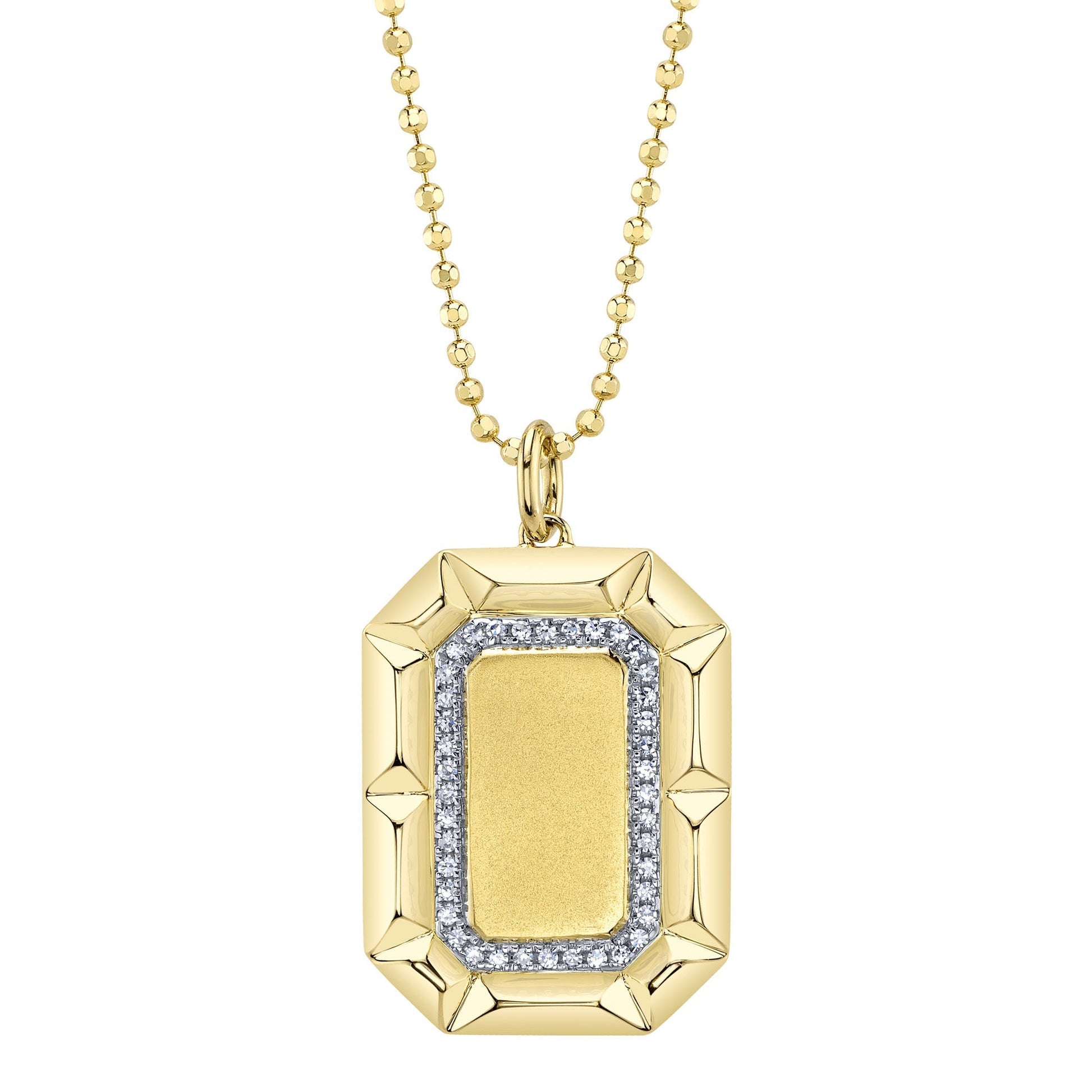 shy-creation-0-09ct-diamond-matte-faceted-ball-chain-necklace-sc55028247rd