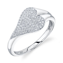 Shy Creation 0.18Ct Diamond Pave Heart Ring SC55028461