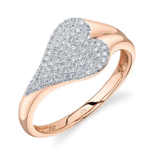 Shy Creation 0.18Ct Diamond Pave Heart Ring SC55028463RD