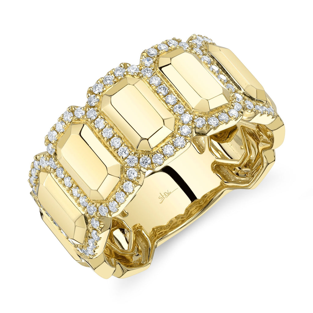 0.39CT DIAMOND GEO CUT RING