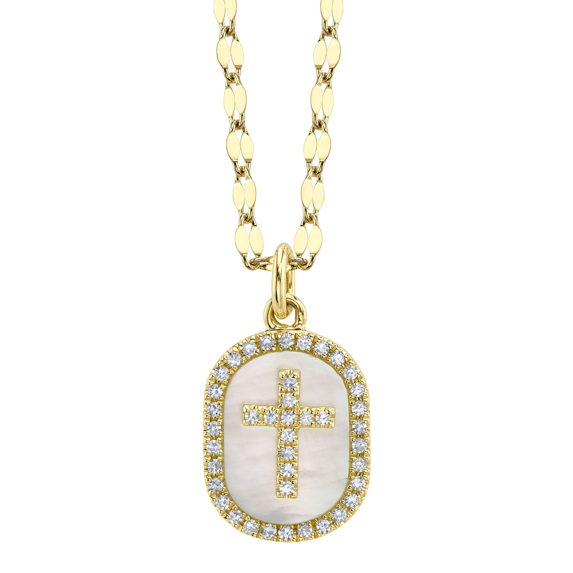 shy-creation-0-11ct-diamond-0-95ct-mother-of-pearl-oval-cross-sparkle-chain-necklace-sc55028759