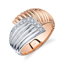 Shy Creation 0.20Ct Diamond Ribbed Ring SC55028819RD