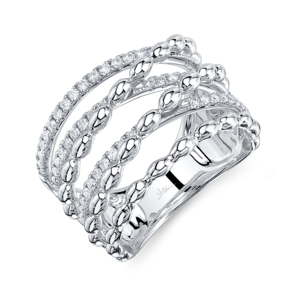 0.42CT DIAMOND BRIDGE RING