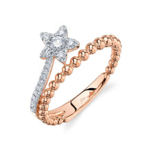 0.26CT DIAMOND STAR RING