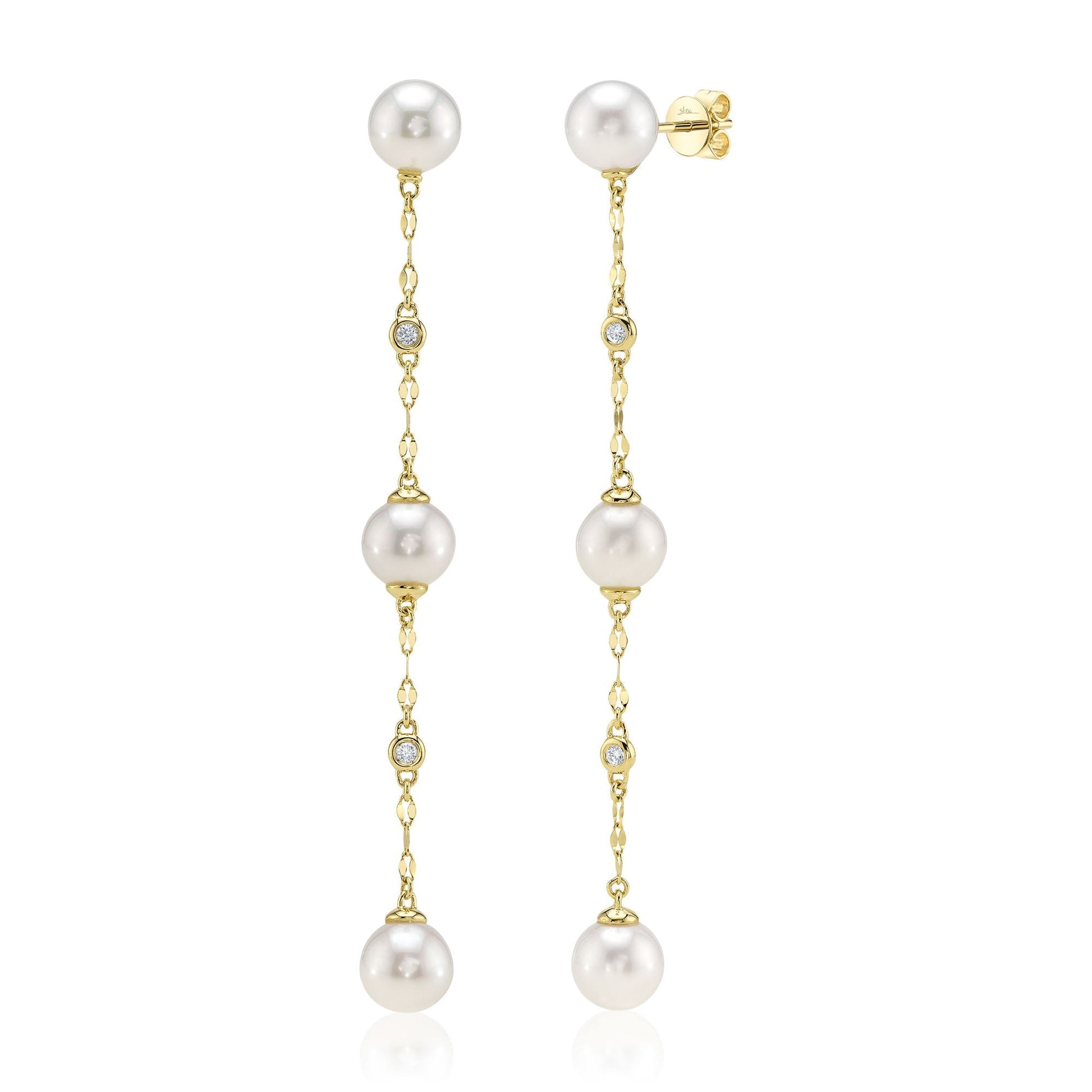 shy-creation-0-09ct-diamond-cultured-pearl-sparkle-chain-earring-sc55029212v2