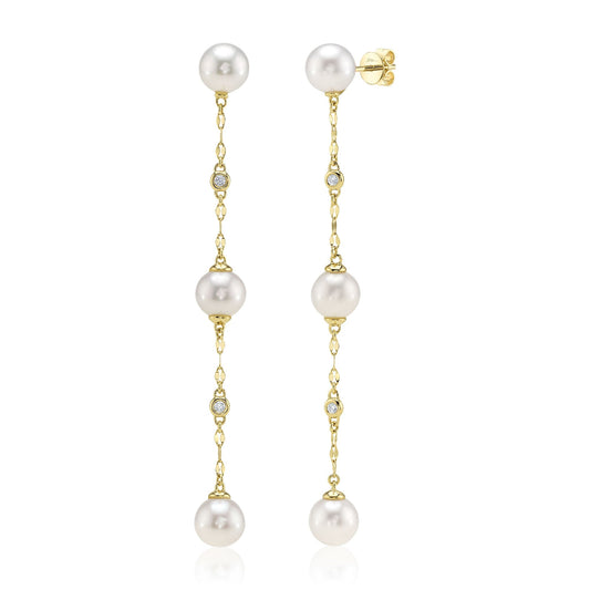 shy-creation-0-09ct-diamond-cultured-pearl-sparkle-chain-earring-sc55029212v2