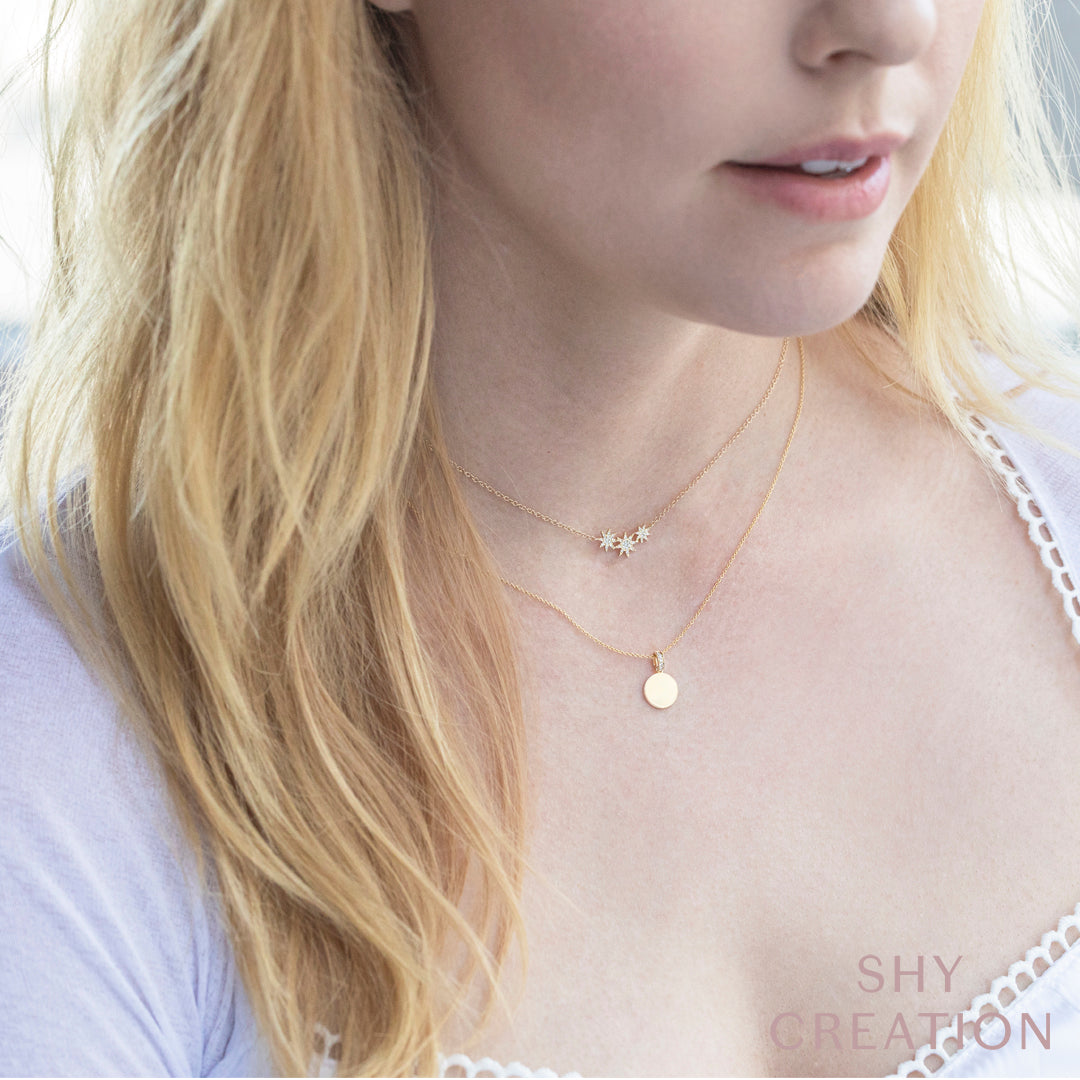 shy-creation-0-09ct-diamond-star-necklace-sc55006109