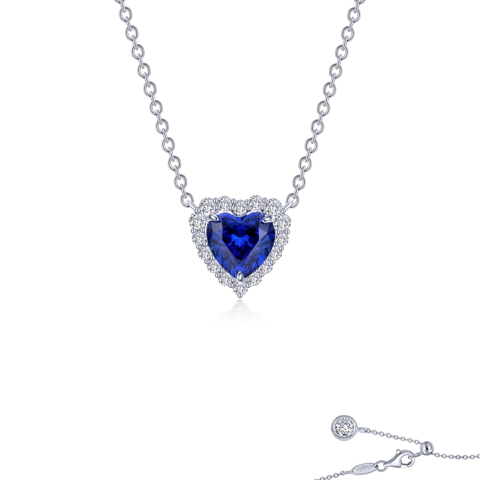 Lafonn Kaleidoscope Heart Sapphire #34 Sap Necklace SYN001SP20