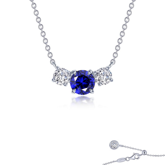 Lafonn Kaleidoscope Round Sapphire Necklace SYN022SP20