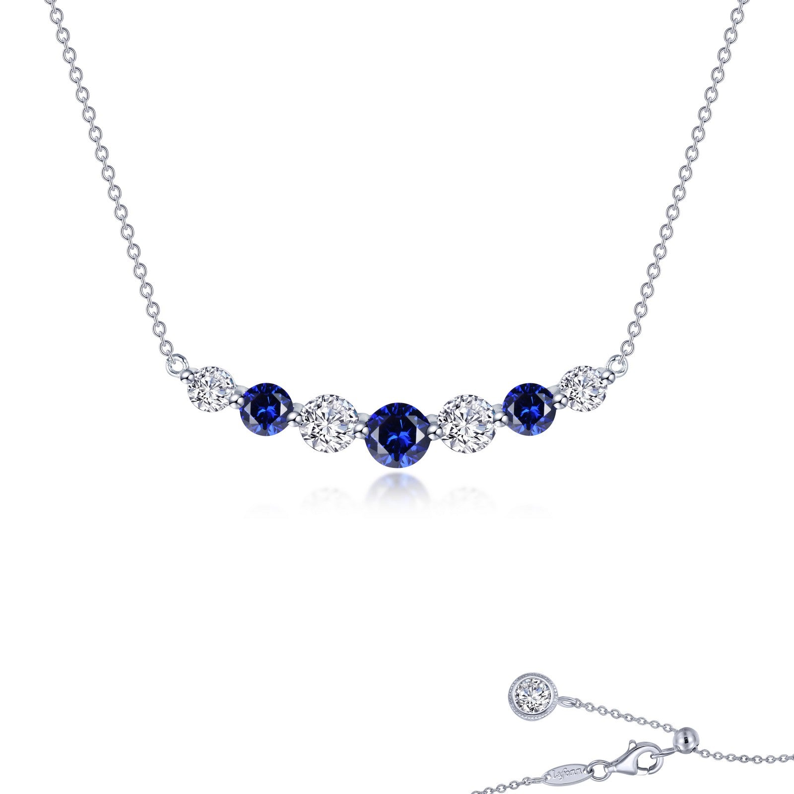 Lafonn Kaleidoscope Sapphire Necklace SYN023SP18