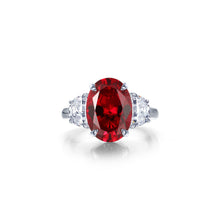 Lafonn Kaleidoscope Oval Sapphire #5 Ruby Corundum Ring SYR024RP