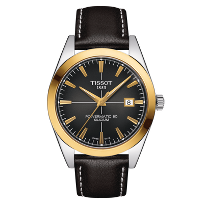 Tissot Gentleman Powermatic 80 Silicium Solid 18K Gold Bezel T927.407.46.061.01