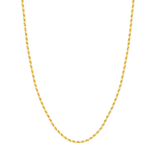 3mm D/C Rope Chain with Lobster Lock