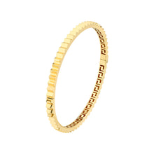 Fluted Hinge Bangle Bracelet