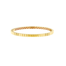 Fluted Hinge Bangle Bracelet