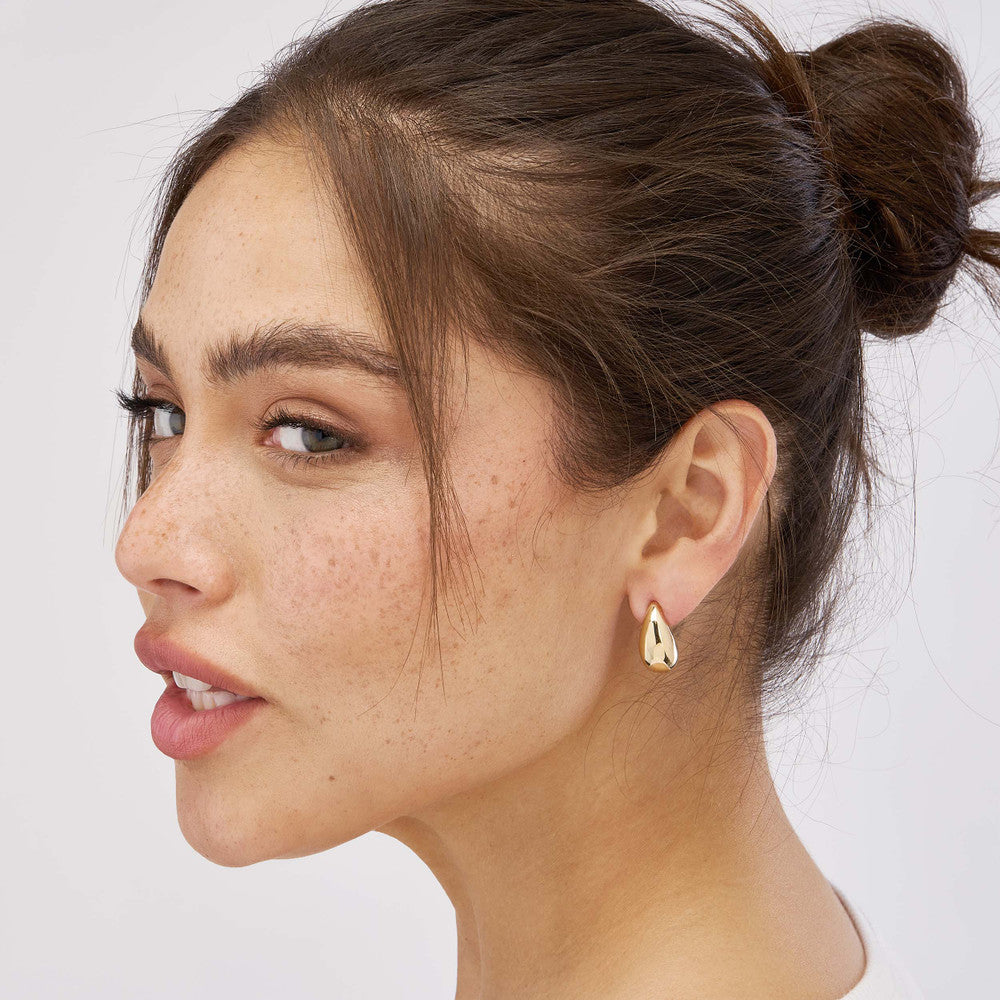 Teardrop Dome Earrings