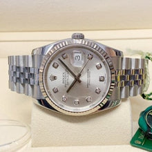 Rolex Datejust 36 Silver Diamond Dial Watch 116234-0084