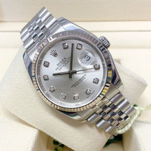 Rolex Datejust 36 Silver Diamond Dial Watch 116234-0084