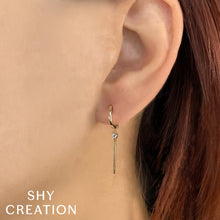 Shy Creation 0.04Ct Diamond Bezel Earring SC22008687