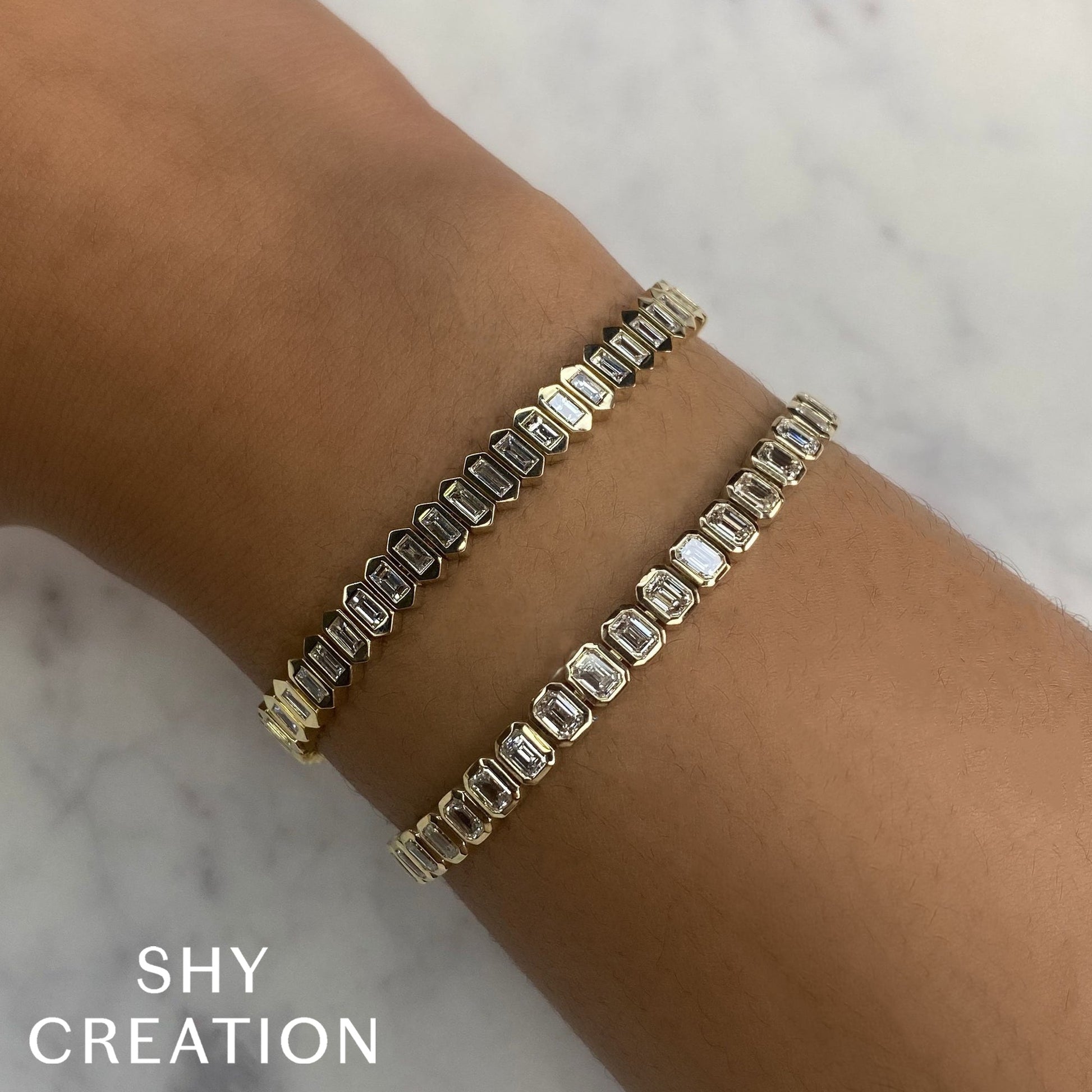 6-62ct-diamond-emerald-bezel-tennis-bracelet SC22008692