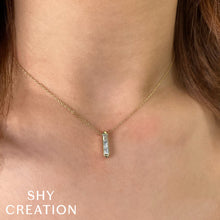 Shy Creation 0.18Ct Diamond Baguette Necklace SC22008800