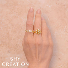 Shy Creation 0.19Ct Diamond Bezel Flower Ring SC55028715