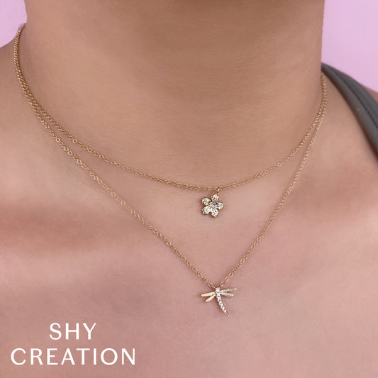 shy-creation-0-03ct-diamond-dragonfly-matte-necklace-sc55020406v2