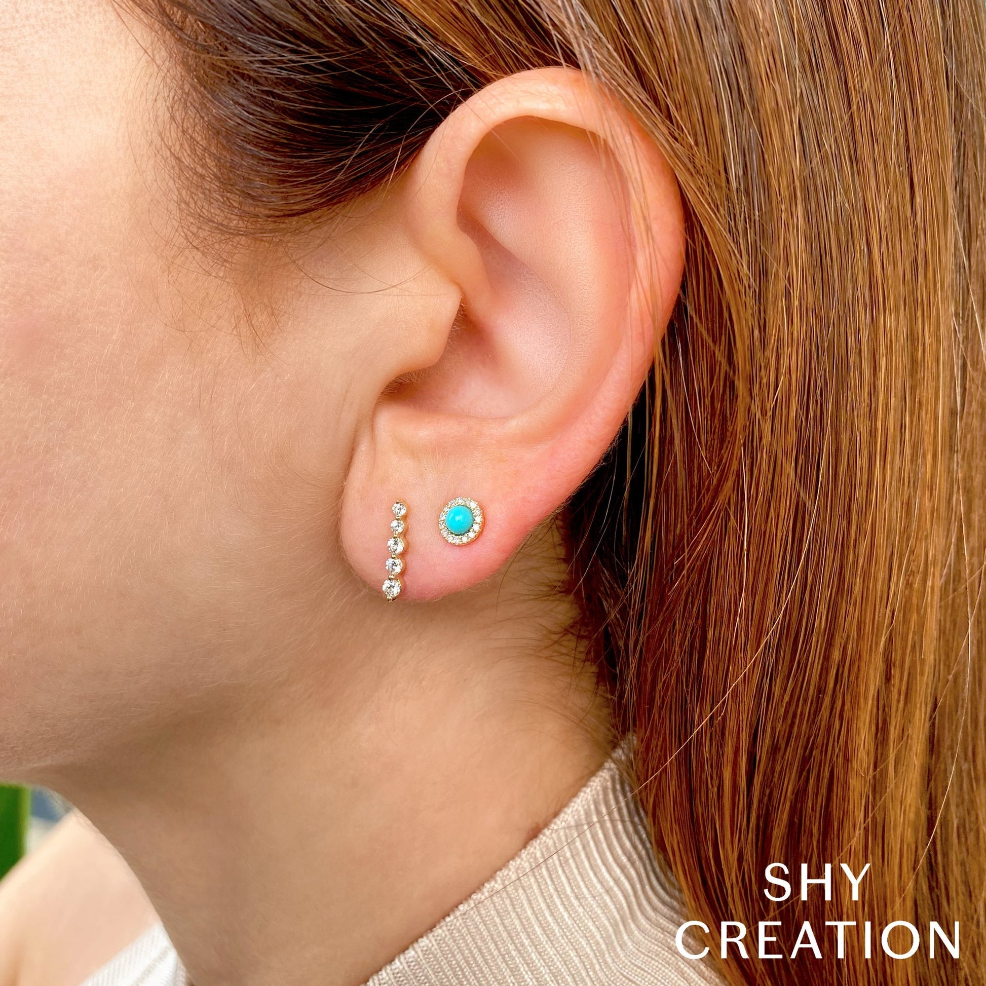 shy-creation-0-10ct-diamond-0-23ct-composite-turquoise-stud-earring-sc55013113