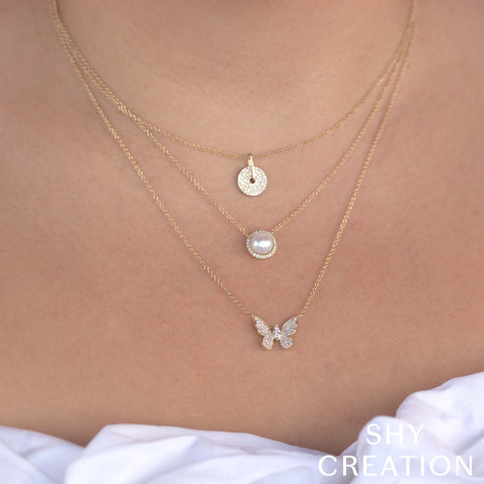 shy-creation-0-23ct-diamond-marquise-butterfly-necklace-sc55024534