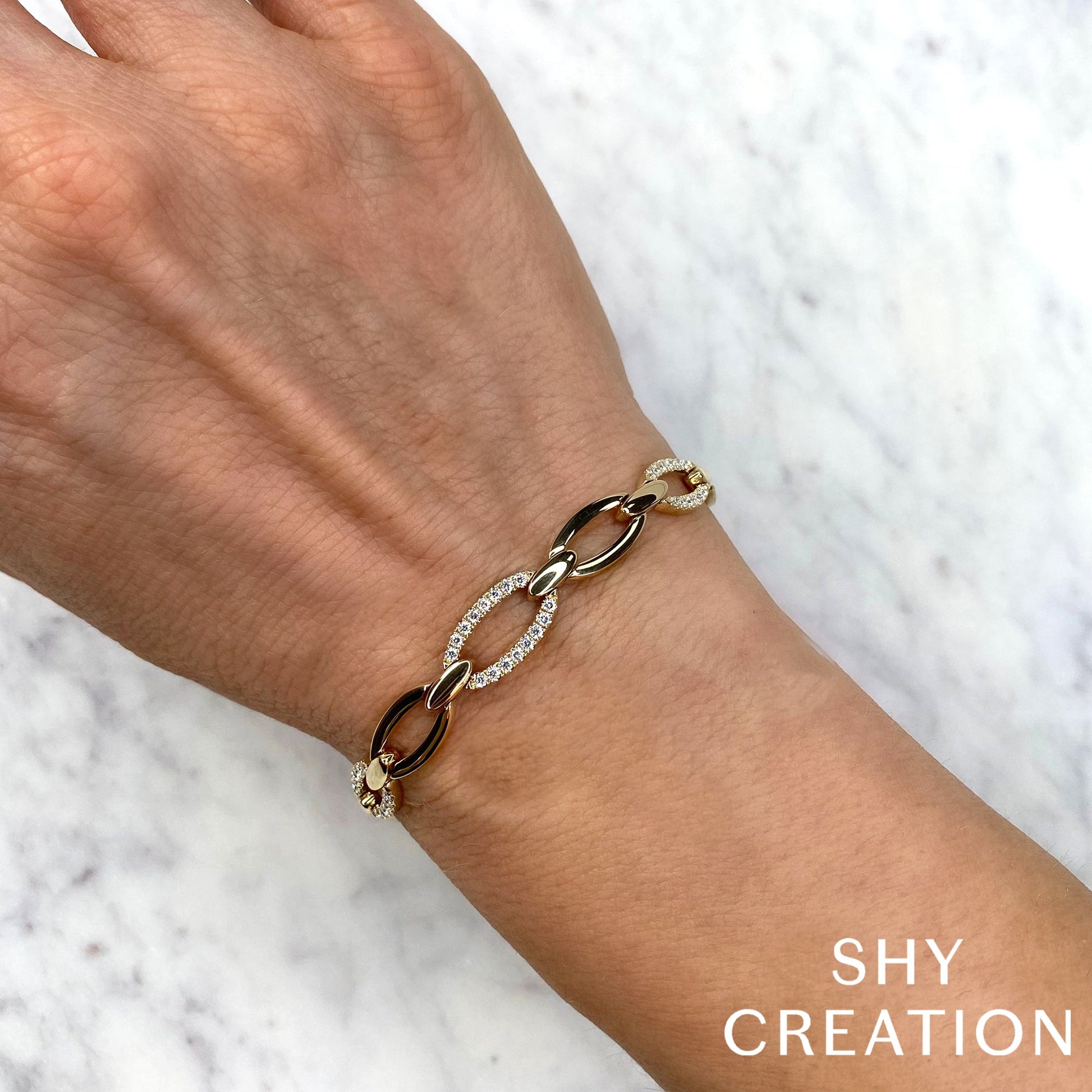 0-74ct-diamond-link-bracelet SC55024779