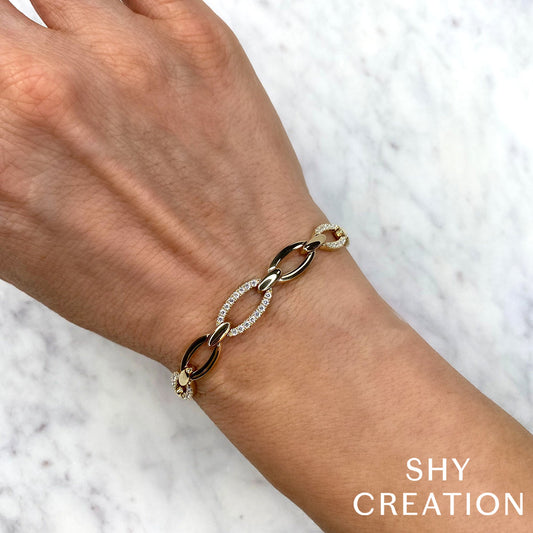 0-74ct-diamond-link-bracelet SC55024779